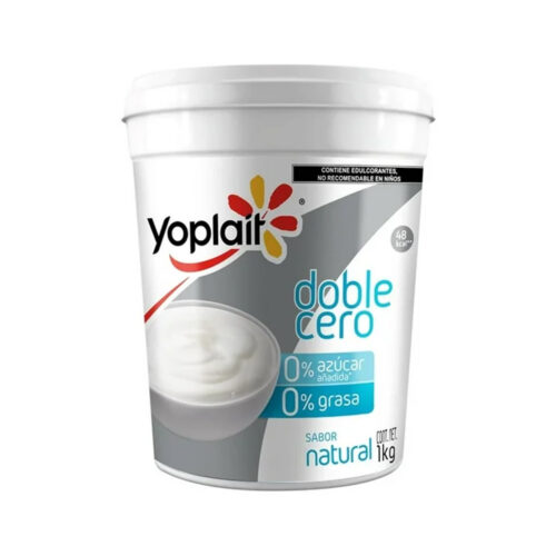 YOGHURT DOBLE CERO NATURAL 1 KG YOPLAIT