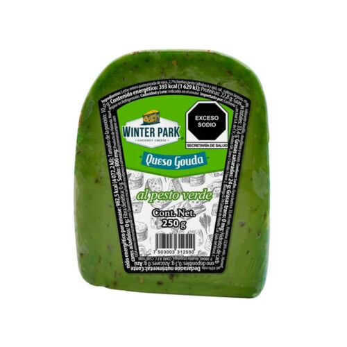 QUESO GOUDA PESTO VERDE 250 G