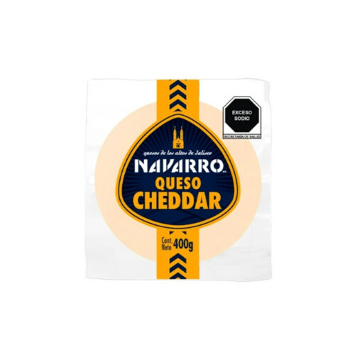 QUESO CHEDDAR NAVARRO 400G