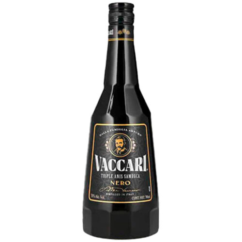 LICOR SAMBUCA ANIS VACCARI NERO 700 ML