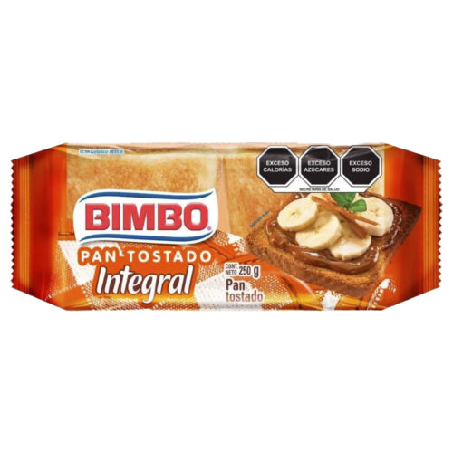 PAN TOSTADO INTEGRAL BIMBO 250 G