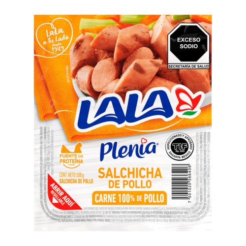 SALCHICHA DE POLLO LALA PLENIA 500 G