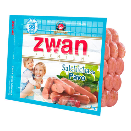 SALCHICHA DE PAVO ZWAN 1 KG