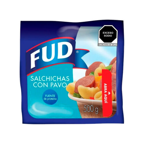 SALCHICHA DE PAVO FUD 500 G