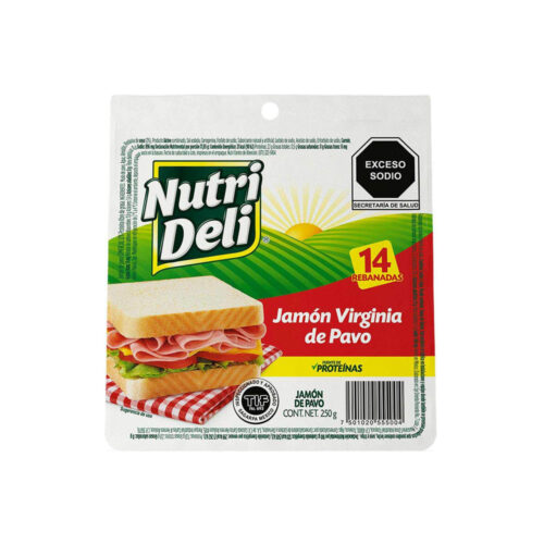JAMON VIRGINIA DE PAVO 250G NUTRIDELI