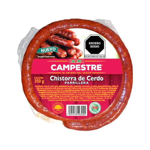 CHISTORRA DE CERDO PARRILLERA CAMPESTRE 350 G