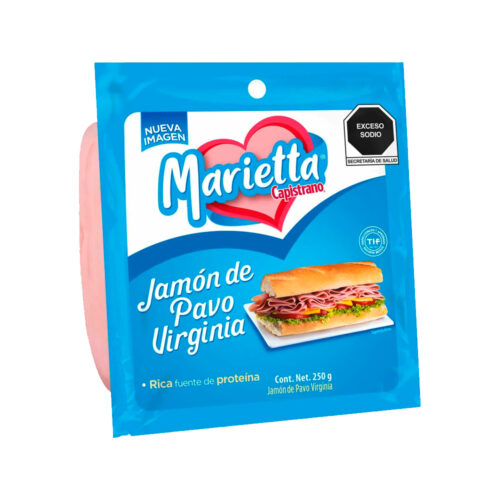 JAMON VIRGINA DE PAVO COCIDO MARIETA