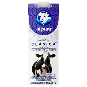 LECHE ALPURA ENTERA AZUL 1 L