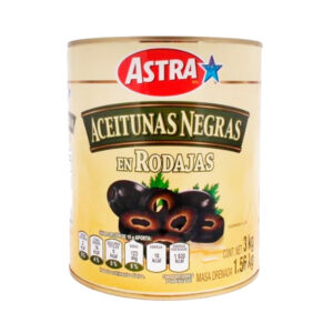 ACEITUNA NEGRA EN REBANADAS ASTRA 3 KG